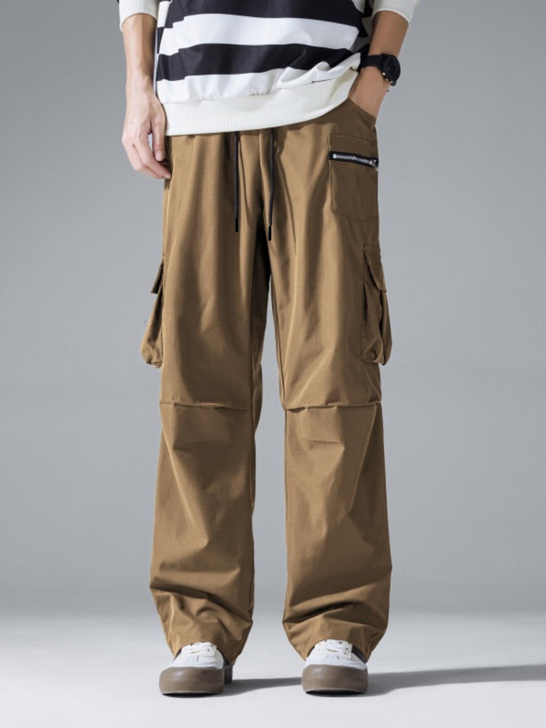 Herren Cargo-Jogginghose mit Multifachtaschen und Kordelzugbund Echo Archiv