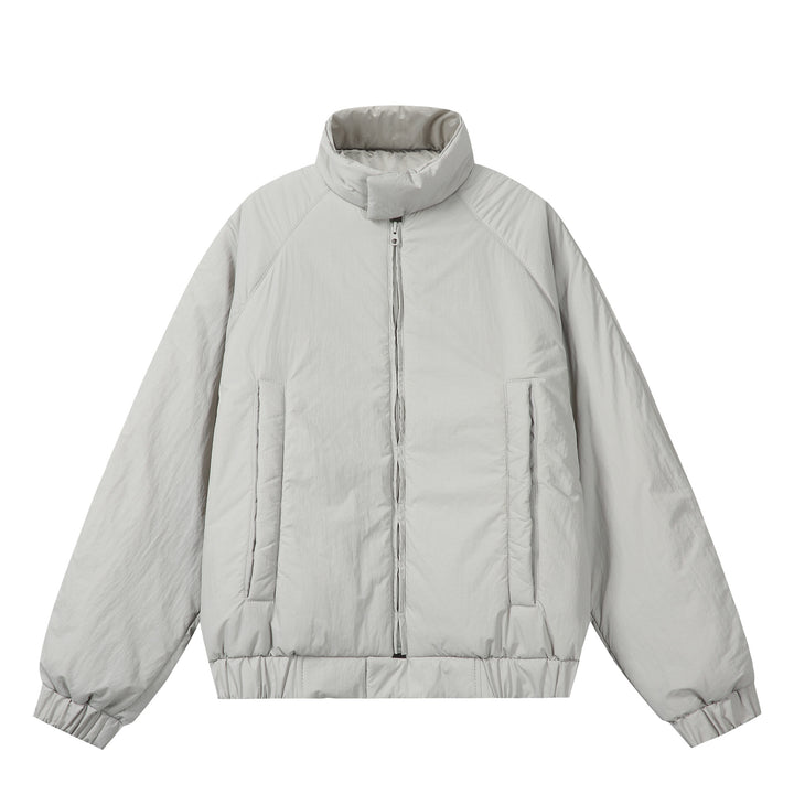 Unisex Boxy-wattierte Kurzjacke mit voluminösem Funnelkragen Echoarchiv
