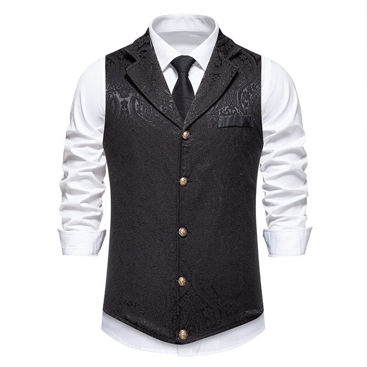 Herren elegante Weste mit aufwendigem Muster und hochwertigem Stoff Echoarchiv