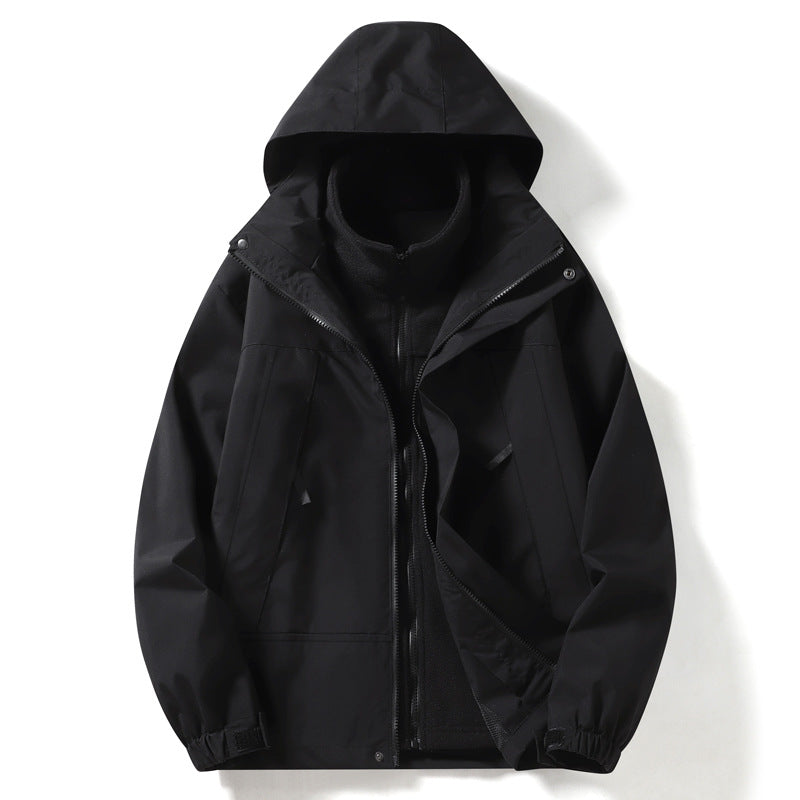 Herren wind- und wasserdichte Multifunktionsjacke mit Fleece-Innenfutter Echoarchiv