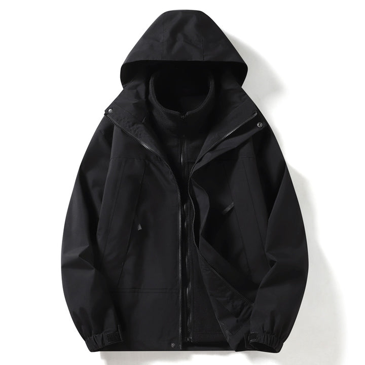 Herren wind- und wasserdichte Multifunktionsjacke mit Fleece-Innenfutter Echoarchiv