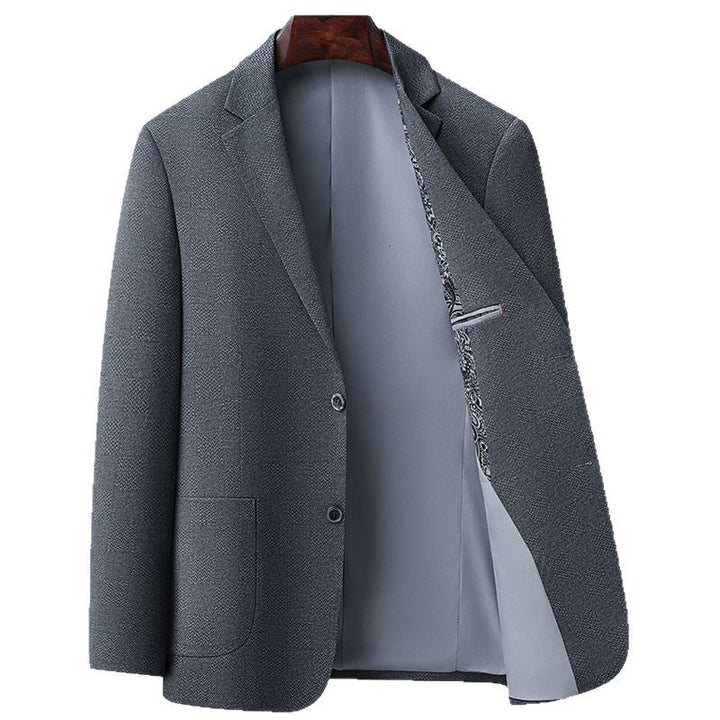 Herren eleganter Blazer mit feinem Strukturmuster Echoarchiv
