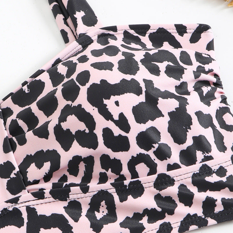 Damen Triangel-Bikini mit modischem Leopardenmuster und durchdachten Trägerdetails Echo Archiv