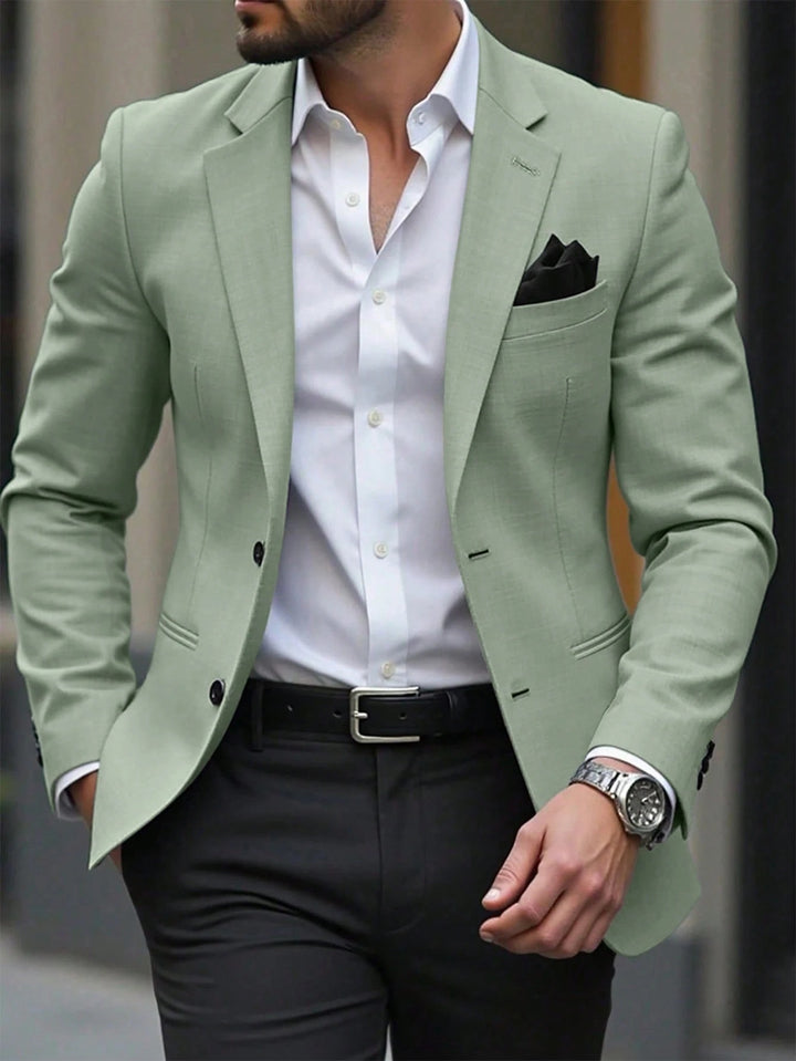 Eleganter Herrenblazer mit modernem Schnitt und strukturiertem Stoff – Echoarchiv