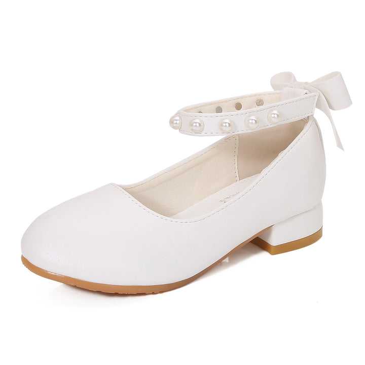 Mädchen Ballerinas mit Perlen- und Schleifenverzierung Echo Archiv