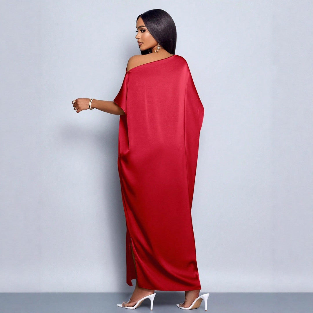 Damen Maxikleid mit asymmetrischem Schnitt und elegantem Fall Echo Archiv