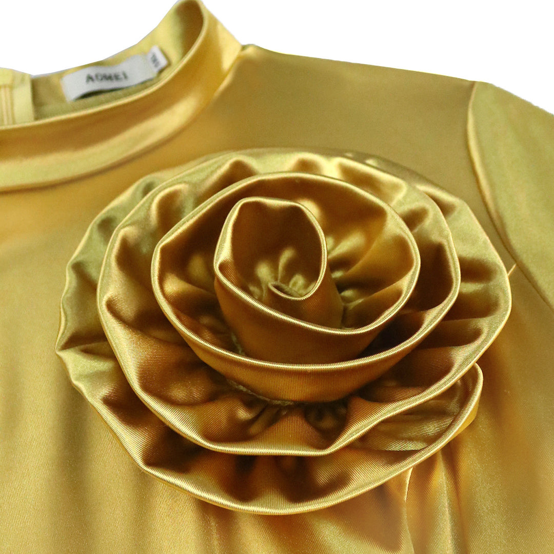 Damen Elegantes Kleid mit Blumendekor Echo Archiv