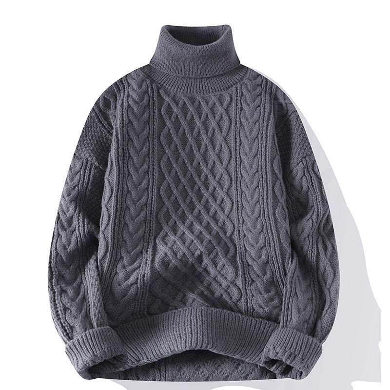 Damen Grobstrickpullover mit Rollkragen Echoarchiv