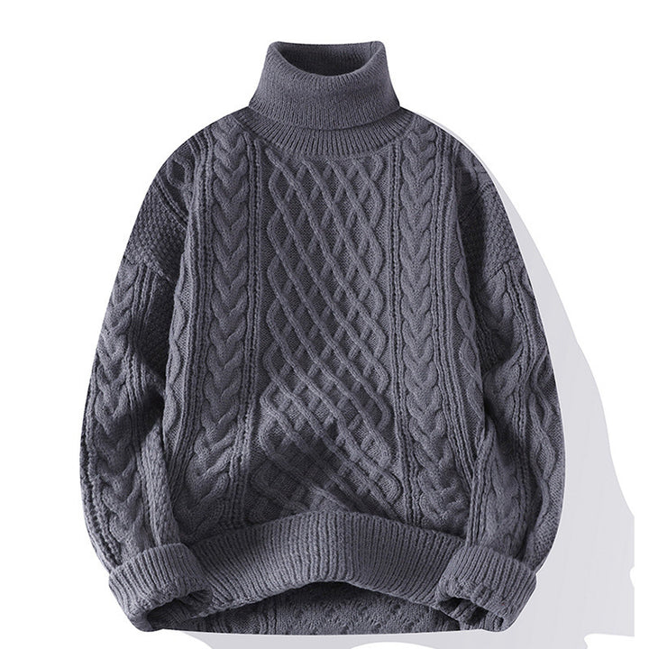 Damen Grobstrickpullover mit Rollkragen Echoarchiv