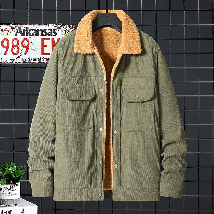 Herren Cordjacke mit weichem Fleecefutter Echo Archiv