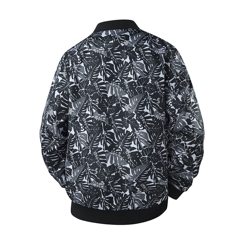 Herren Stylische Bomberjacke mit floralem Muster Echo Archiv