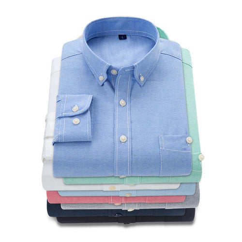 Herren Business-Hemd mit Button-Down-Kragen und Brusttasche Echoarchiv