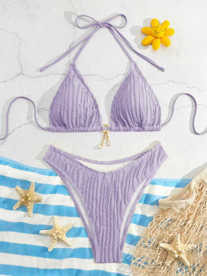 Damen Triangel-Bikini mit Rippendesign Echo Archiv