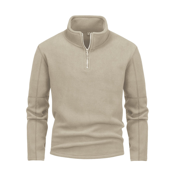 Herren nan Fleece-Halbzip-Pullover mit Stehkragen und flauschiger Mikrofleece-Qualität Echo Archiv