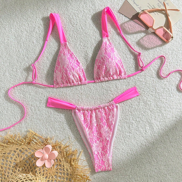 Damen Triangel-Bikini mit eleganten Spitze-Details Echo Archiv