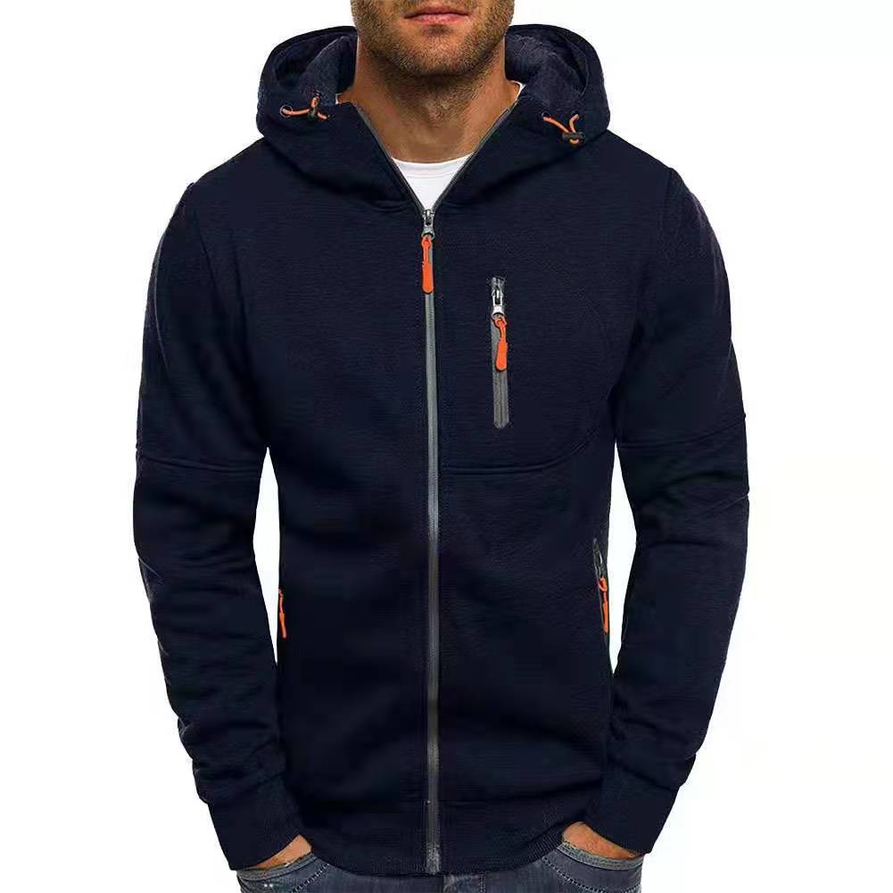 Herren Hoodie mit praktischen Reißverschlusstaschen und modernem Design Echoarchiv