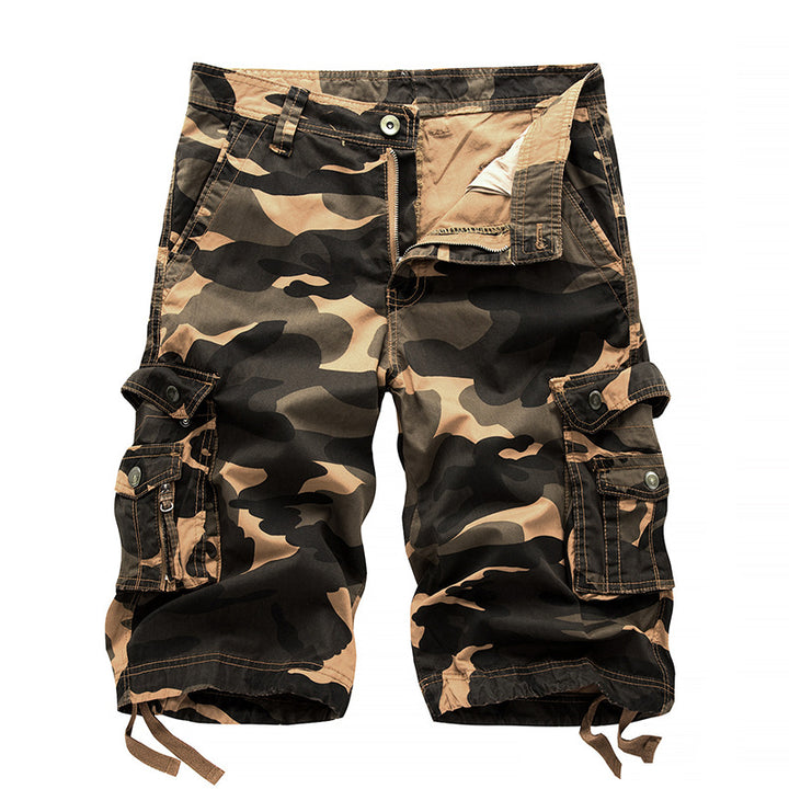 Herren Cargoshorts mit vielseitigen Taschen und Kordelzug Echoarchiv