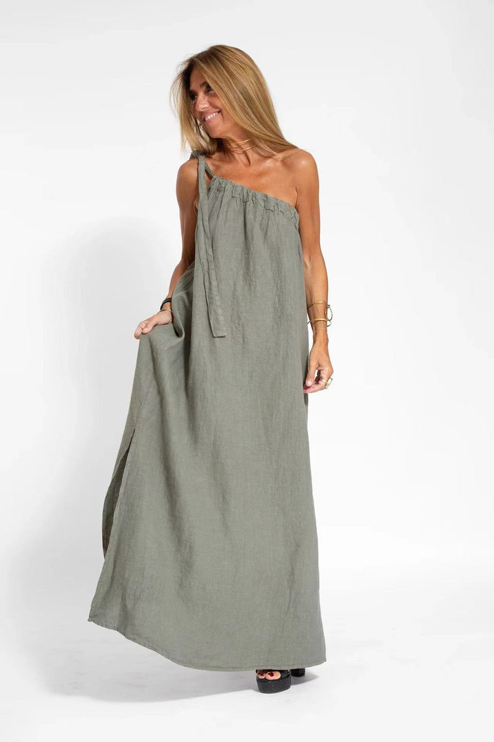 Damen Maxikleid mit asymmetrischem Träger Echo Archiv
