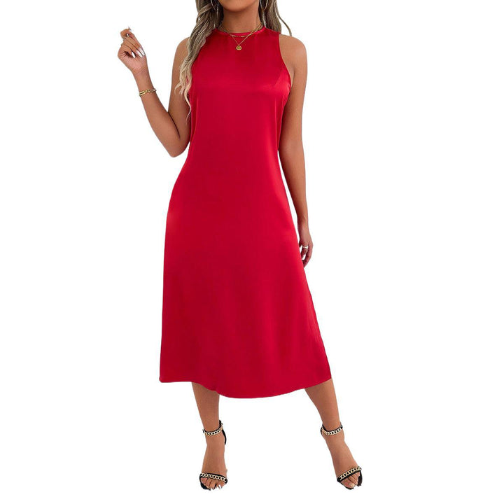 Damen Maxikleid mit tiefem Schlitz und schickem Racerback Echo Archiv