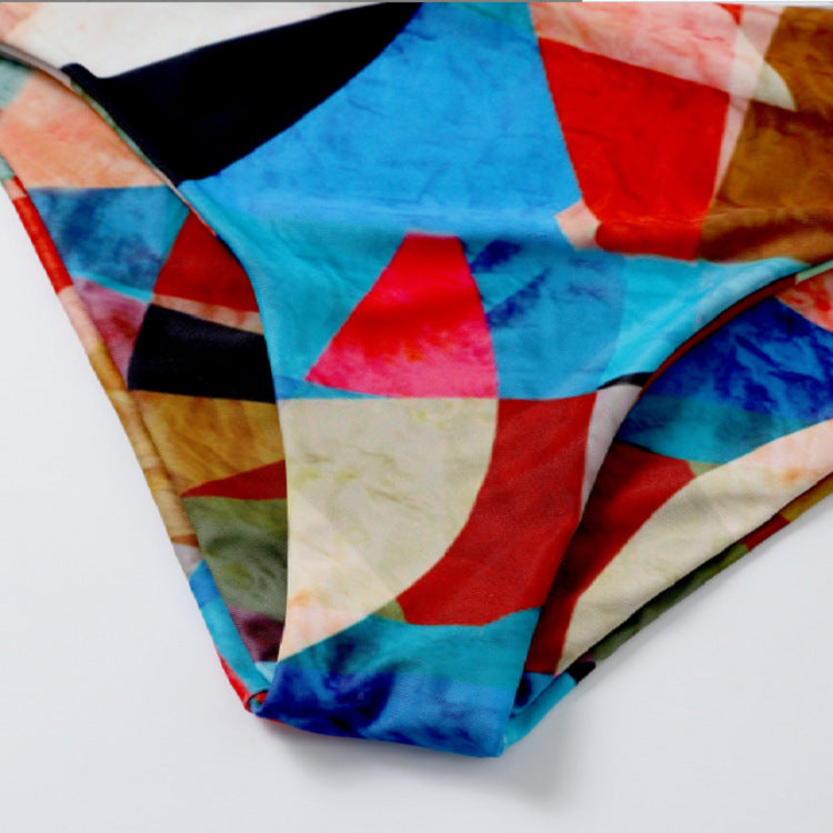Damen Sport-Bikini mit geometrischem Design und breiten Trägern Echo Archiv