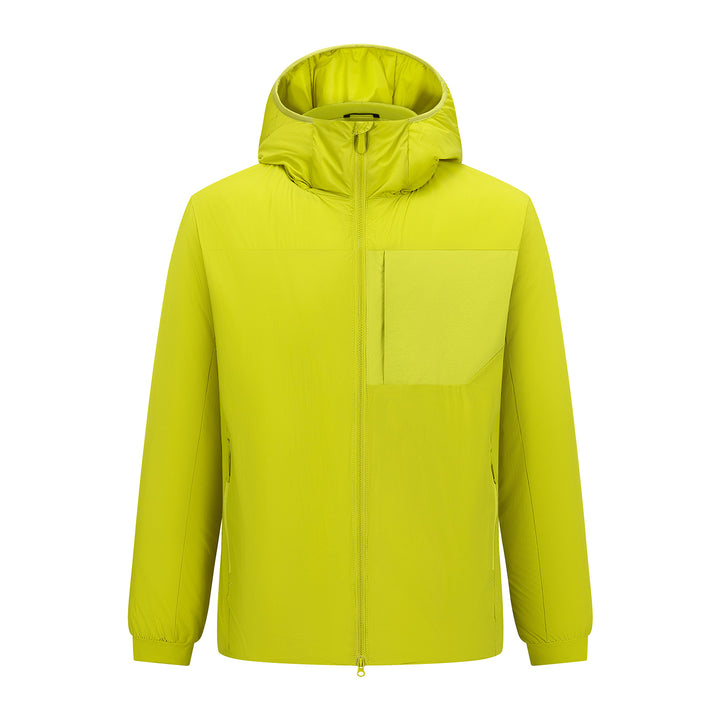 Herren Leichter Kapuzen-Urbanparka mit Zwei-Wege-Reißverschluss und Brusttasche Echoarchiv