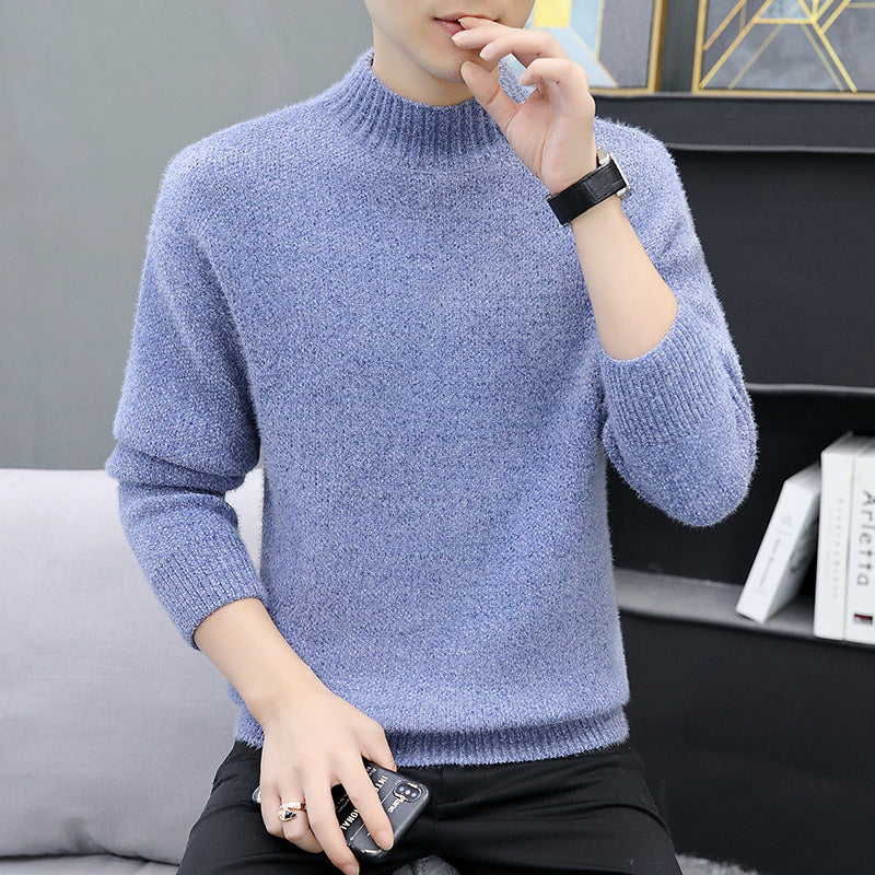 Herren warmer Rollkragenpullover aus weichem Strick Echoarchiv