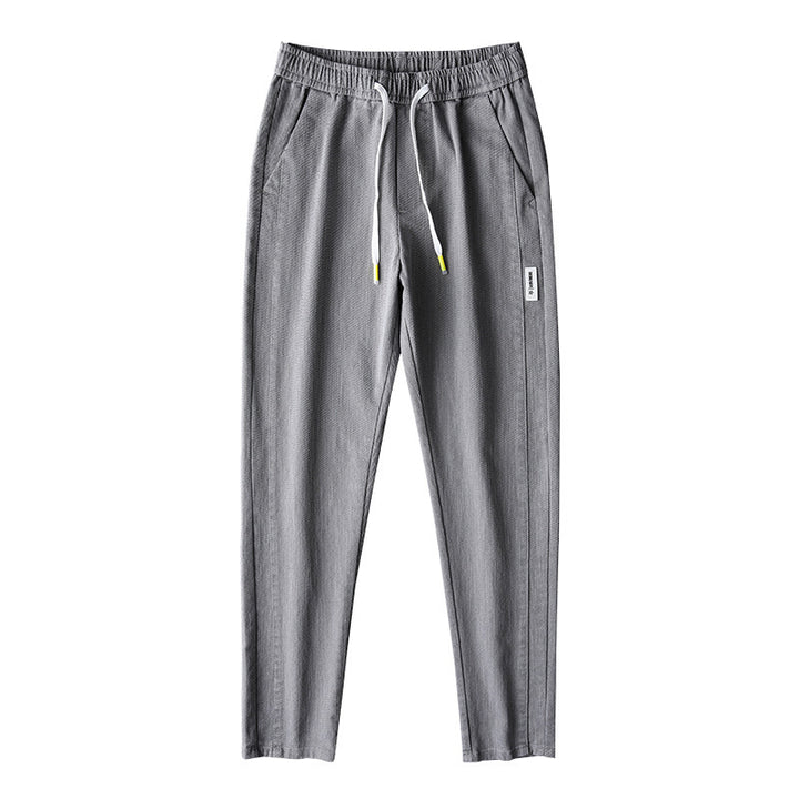 Herren lässige Baumwollhose mit verstellbarem Bund und praktischen Taschen Echoarchiv
