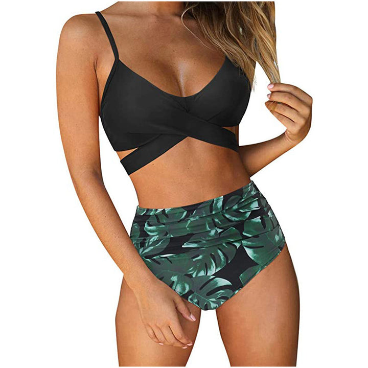 Damen Crop-Top Bikini-Set mit geflochtenem Design Echo Archiv