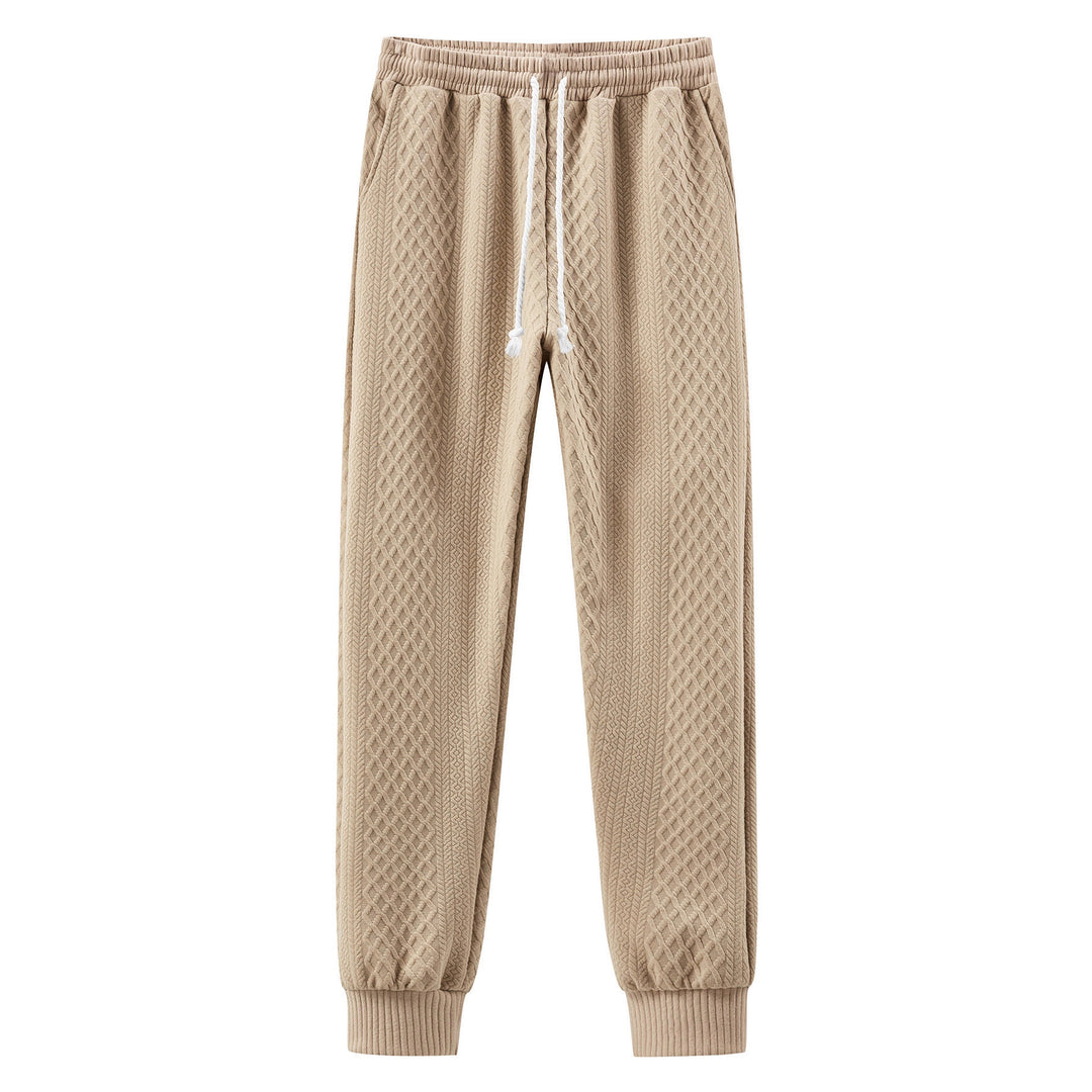 Herren bequeme Sweatpants mit innovativem Strukturdesign und verstellbarem Bund Echoarchiv