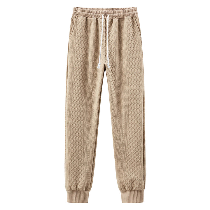 Herren bequeme Sweatpants mit innovativem Strukturdesign und verstellbarem Bund Echoarchiv