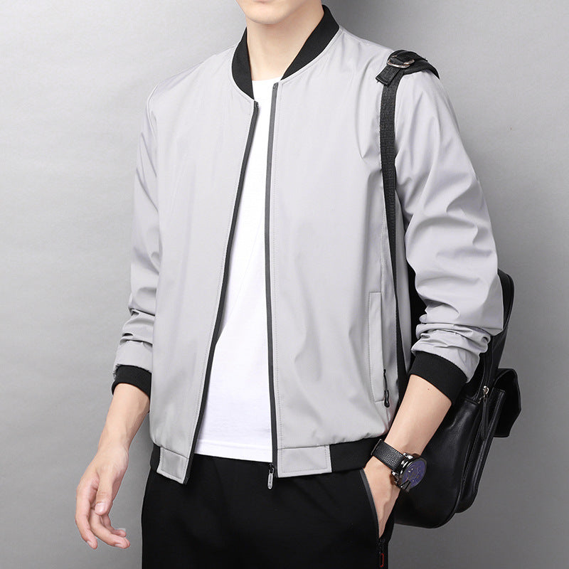 Herren modische Bomberjacke mit sportlichem Design und elastischen Bündchen Echoarchiv