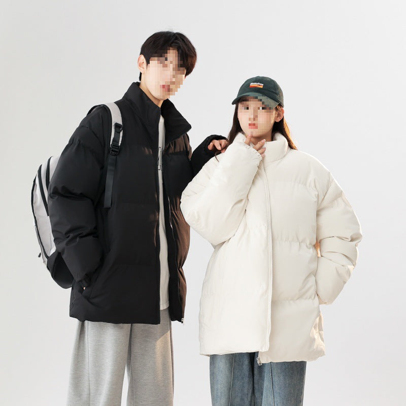 Herren Wattierte Oversize-Pufferjacke mit hohem Stehkragen & elastischen Bündchen Echoarchiv