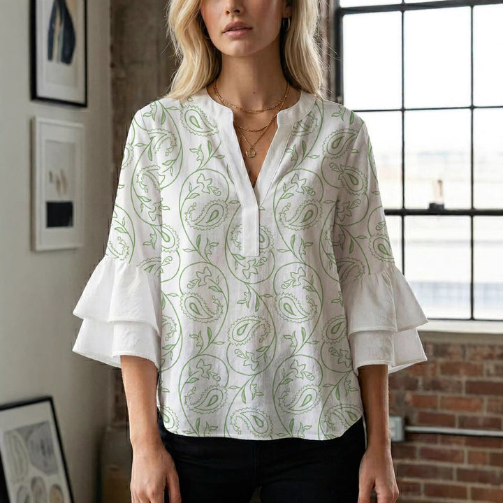 Damen Bluse mit wunderschönen floralem Design Echo Archiv