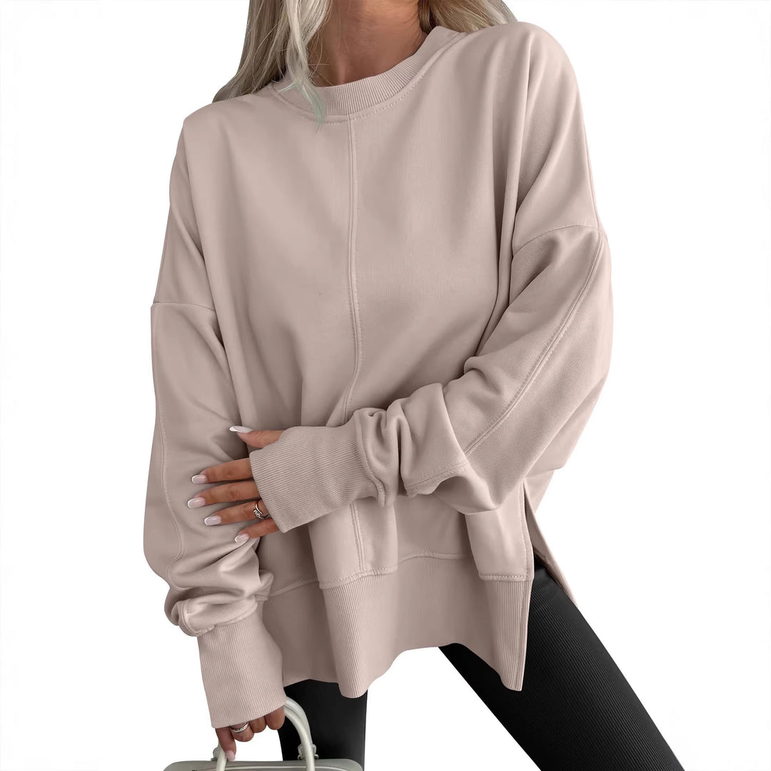 Damen Oversize-Sweatshirt mit Mittelnähte, Rundhals und überschnittener Schulter Echo Archiv