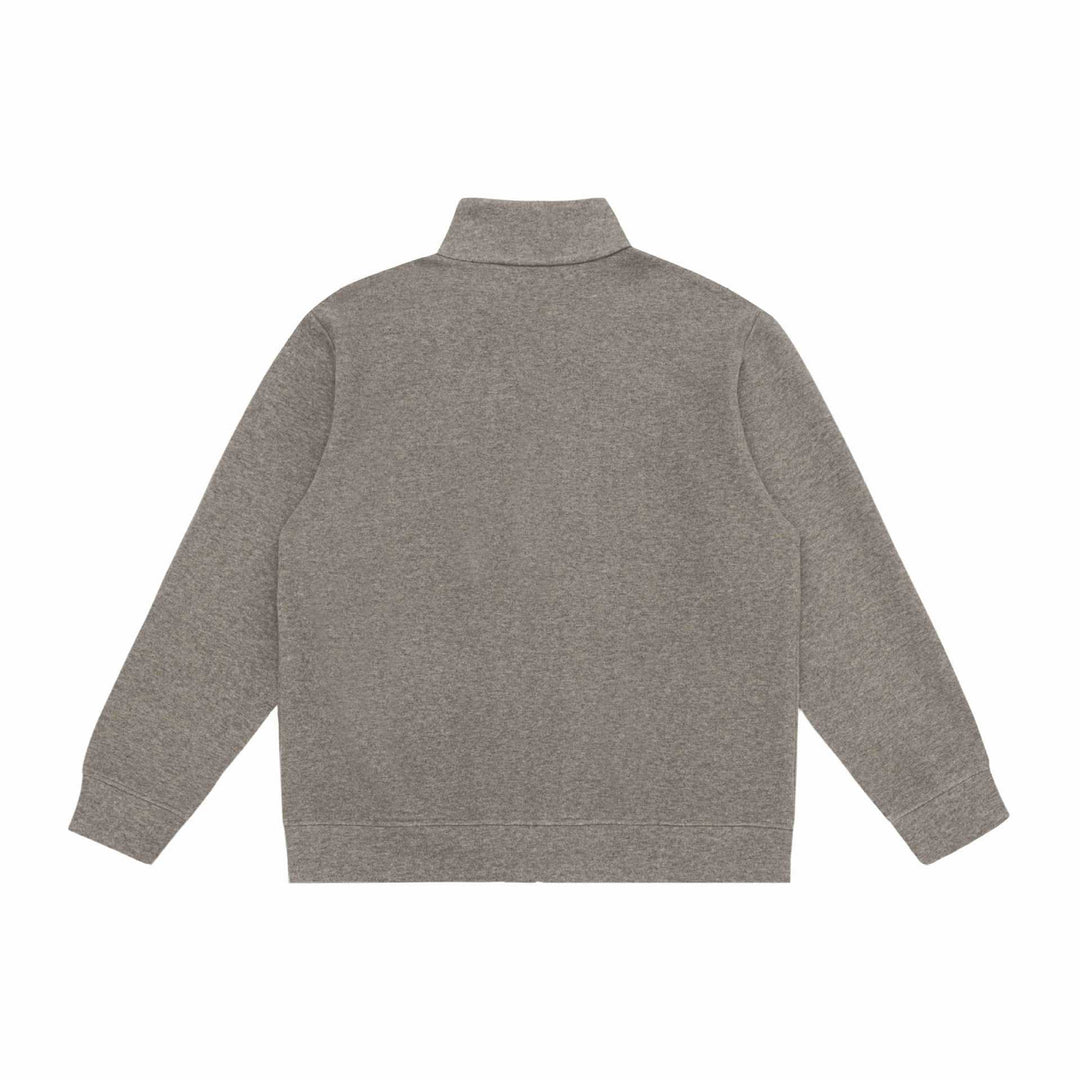 Unisex Zip-Sweatjacke mit Stehkragen, Raglanärmeln und Reißverschlusstaschen Echoarchiv