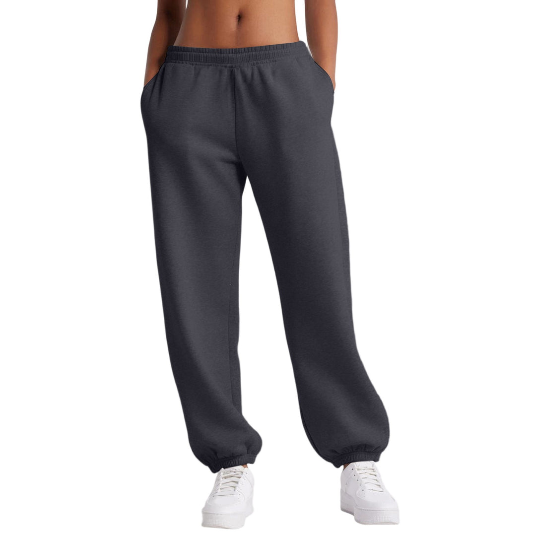 Damen schmale High‑Waist Sweat-Jogginghose mit hohem Komfortbund, verstellbarem Kordelzug und elastischen Knöchelbündchen – Avérine