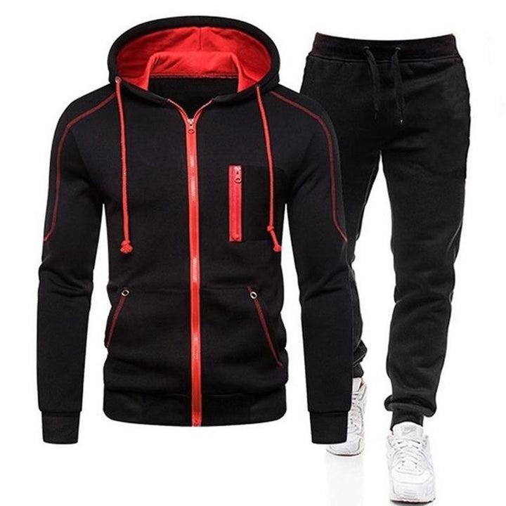 Herren sportliches Kombi-Outfit mit praktischen Reißverschlusstaschen Echoarchiv