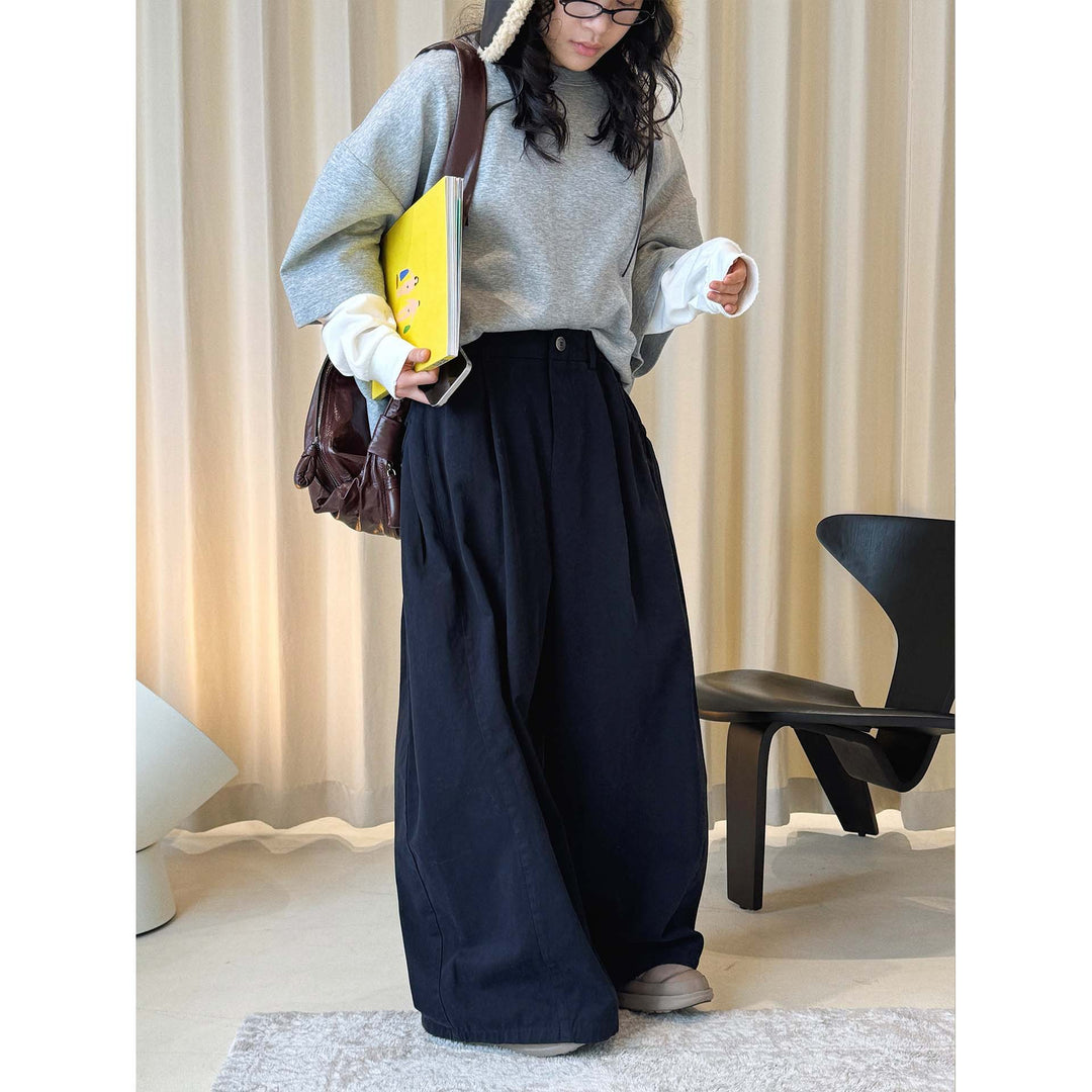 Damen Voluminöse Culotte‑Hose im Ballon‑Cut mit elastischem Komfortbund und aufgesetzten Seitentaschen Echoarchiv