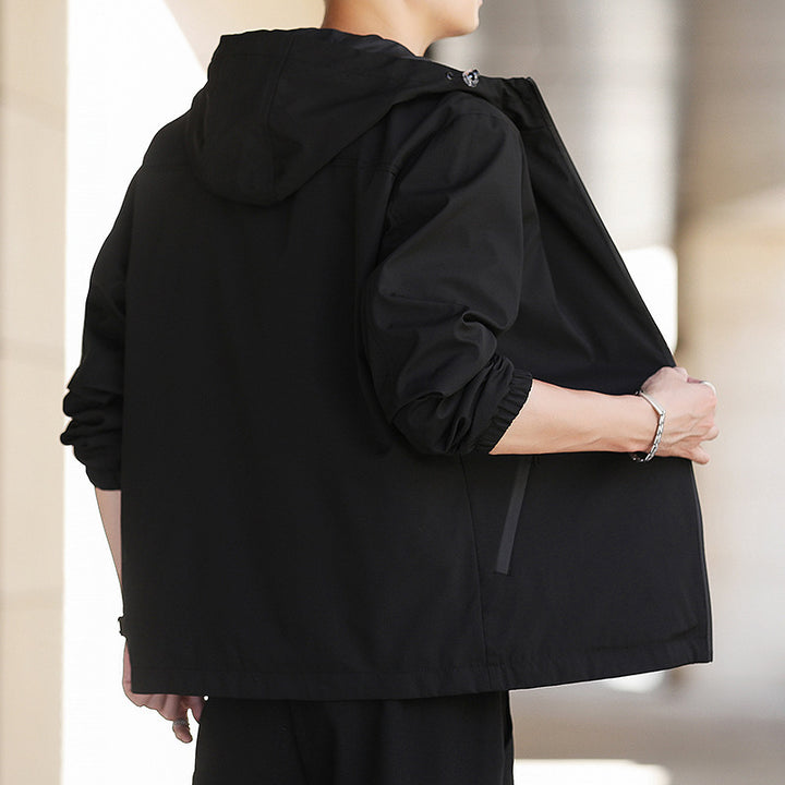 Herren Leichte Outdoorjacke mit verstellbarer Kapuze Echo Archiv