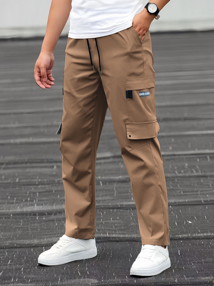 Herren Utility-Cargohose mit Tunnelzugbund, geradem Bein und Mehrfachtaschen Echo Archiv