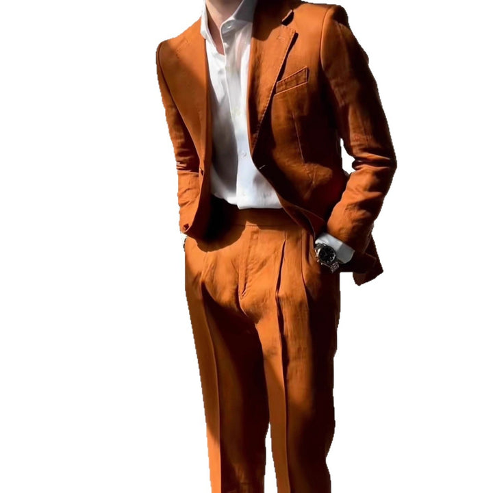 Herren eleganter Anzug im modernen Schnitt Echoarchiv