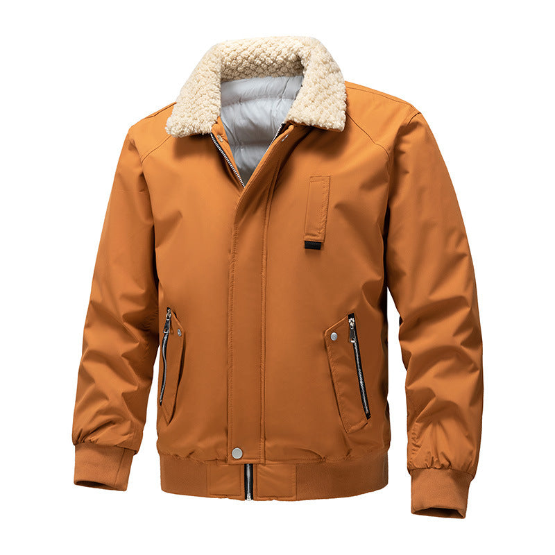 Herren Bomberjacke mit Teddykragen und wasserabweisendem Außenmaterial Echo Archiv