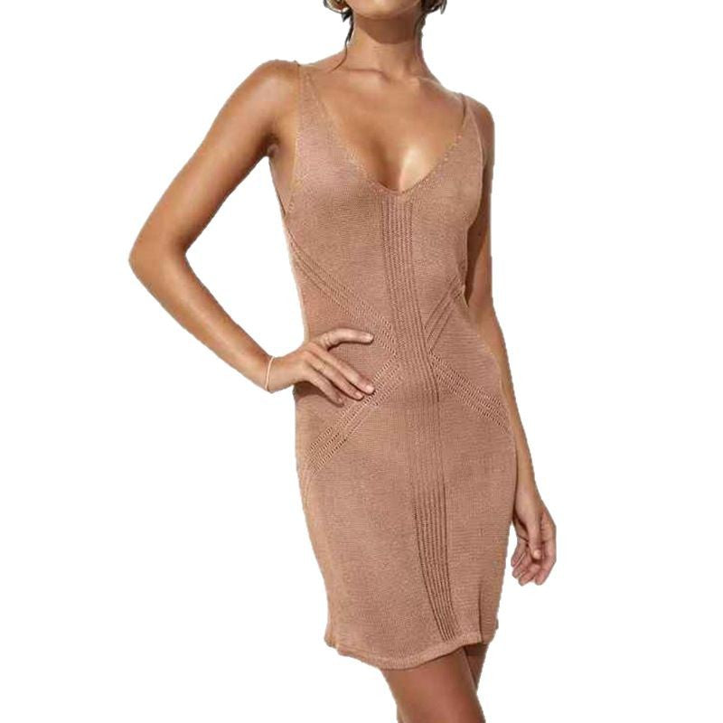 Damen elegantes Häkelkleid mit tiefem Ausschnitt Echo Archiv
