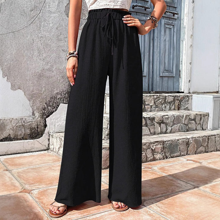 Damen Bequeme und elegante weit geschnittene Stoffhose Echo Archiv