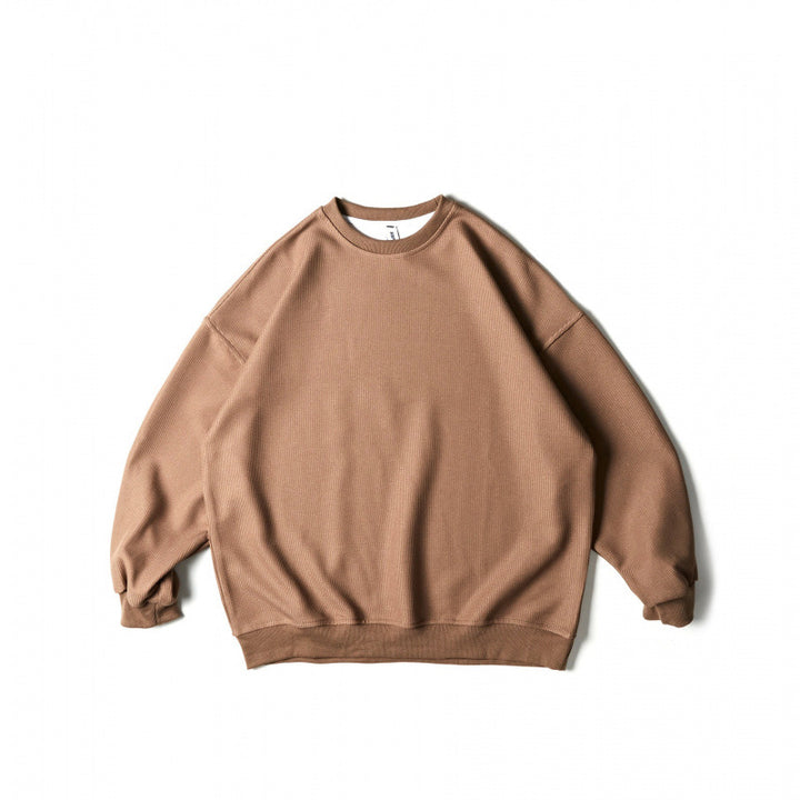 Unisex Weitgeschnittenes Sweatshirt mit Waffelstruktur, Rundhals und gerippten Bündchen Echo Archiv