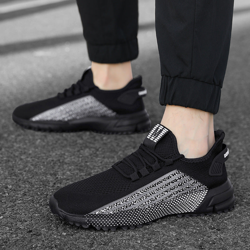 Herren nan atmungsaktive Stricksneaker mit profilierter Laufsohle und gepolsterter Fersenmanschette Echo Archiv