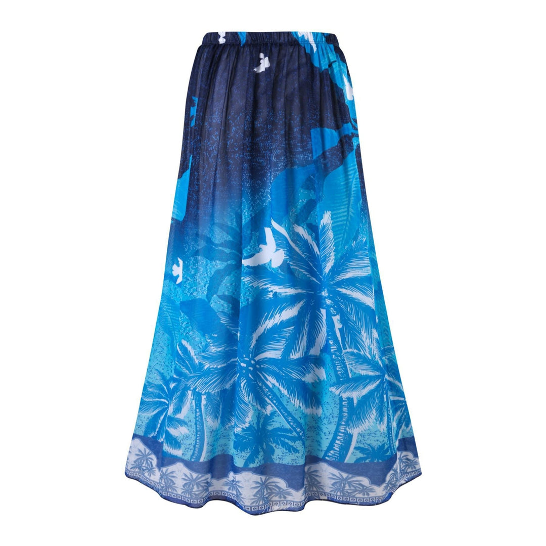 Damen Eleganter Badeanzug mit passendem Maxi-Sarong Echo Archiv