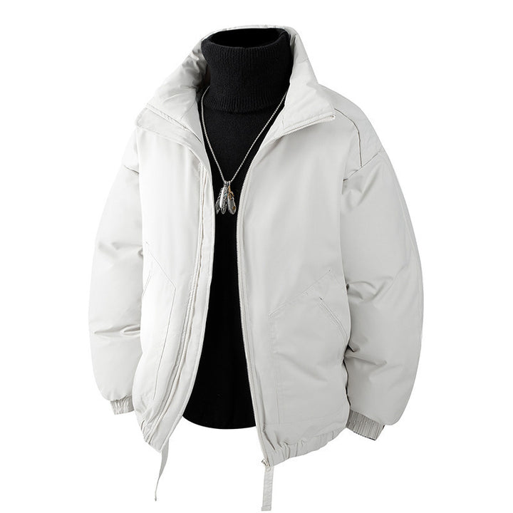 Herren Oversized Thermo‑Steppjacke mit hohem Kragen, Reißverschluss und Tunnelzug Echo Archiv