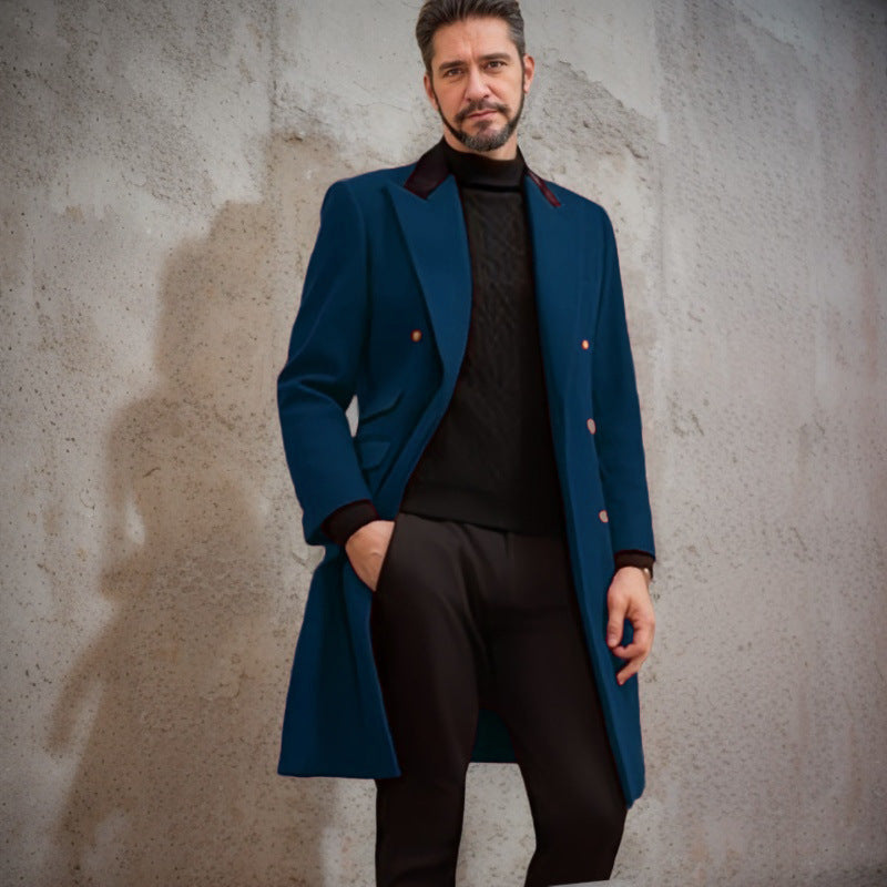 Herren eleganter Longblazer mit Doppelreihe Echoarchiv