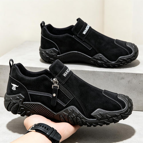 Herren Sportliche Slip-On Sneakers mit Zipper Echoarchiv